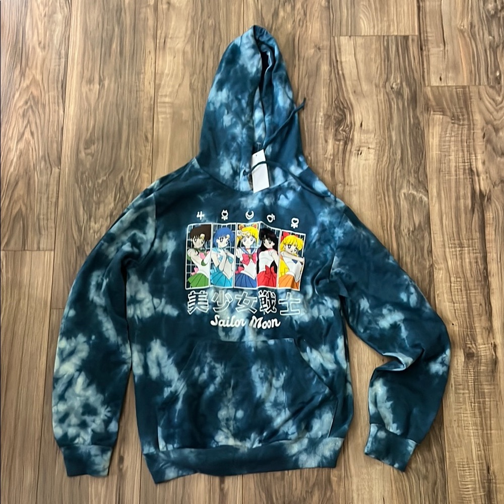 Sailor Moon Tie-Dye Hoodie S NWT
